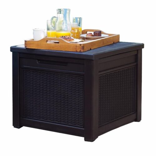 Квадратный сундук Cube Rattan 208л графит