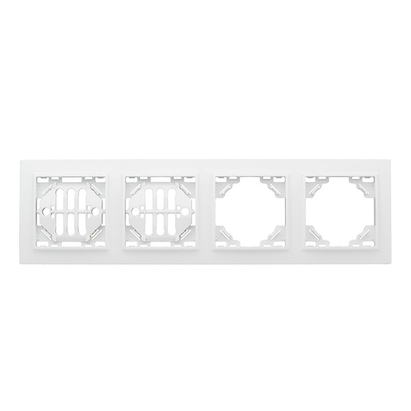 Розетка компьютерная EKF Минск встраиваемая белая 2хRJ45 (ERK02-035-10)