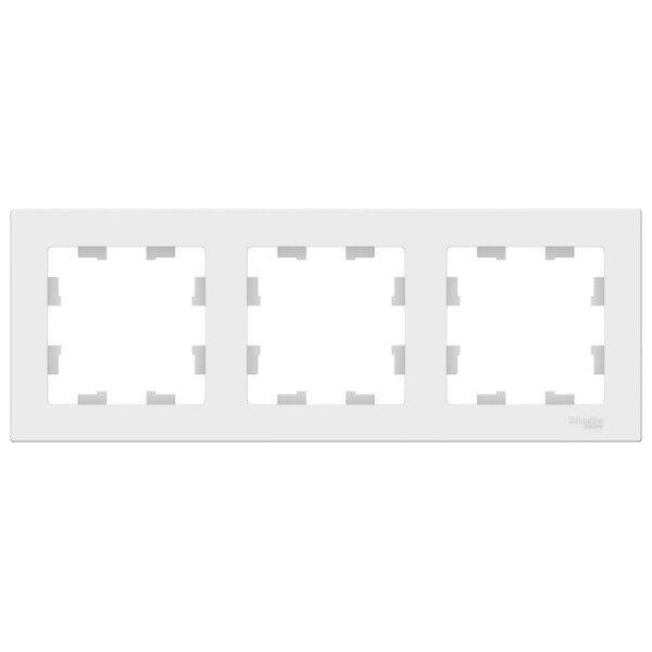 Рамка Systeme Electric AtlasDesign трехместная лотос (ATN001303)