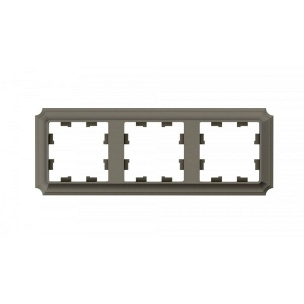 Рамка Systeme Electric AtlasDesign Antique трехместная шампань (ATN100503)