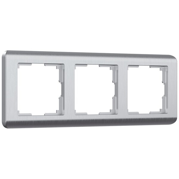 Рамка Werkel Stream трехместная серебряная (a051277)