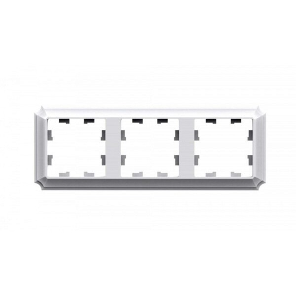 Рамка Systeme Electric AtlasDesign Antique трехместная лотос (ATN101303)