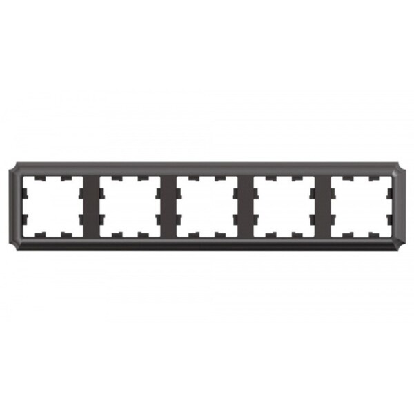 Рамка Systeme Electric AtlasDesign Antique пятиместная мокко (ATN100605)
