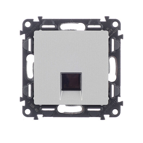 Розетка компьютерная Legrand Valena Life встраиваемая алюминий RJ45 (753640)