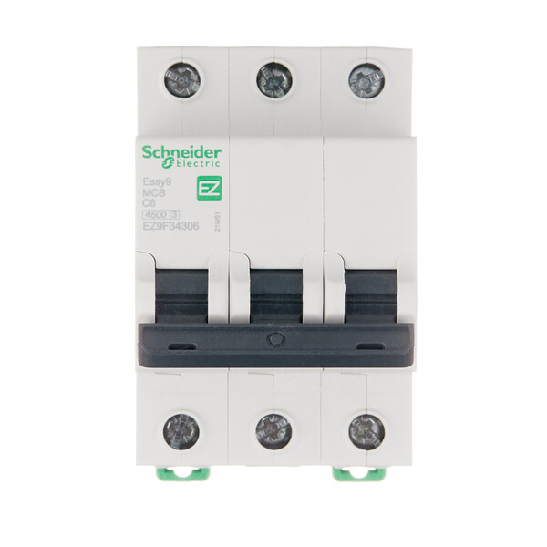 Автоматический выключатель модульный Schneider Electric Easy 9 3P 6А тип C 4,5 кА 400 В (EZ9F34306)