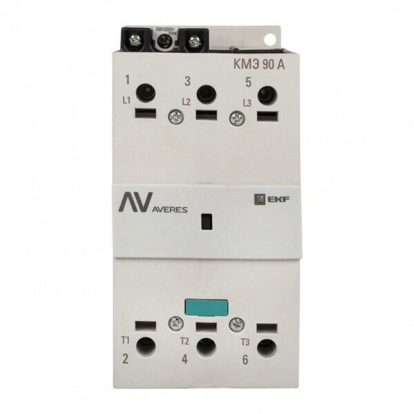 Контактор Averes КМЭ (ctr-s-90-00-400-av) 400 В 90 А тип АС 3P малогабаритный
