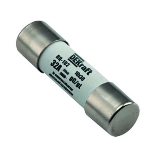 Вставка плавкая цилиндрическая Dekraft ПЦ-102 10х38 мм 500-600 В (21364DEK)
