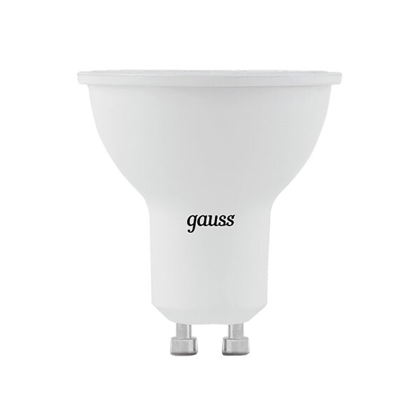 Лампа светодиодная Gauss GU10 4100К 9 Вт 830 Лм 150-265 В рефлектор MR16 матовая