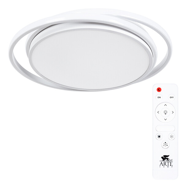 Светильник светодиодный накладной Arte Lamp Sonny 3000-6500К 100 Вт 14 кв.м белый IP20 с пультом (A2688PL-1WH)