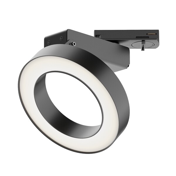 Светодиодный трековый светильник однофазный Technical Rim 3000К 12 Вт 6 кв.м черный (TR044-1-12W3K-B)
