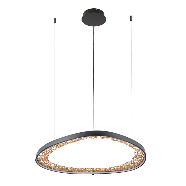 Люстра светодиодная подвесная Arte Lamp Cinta 46 Вт 4000К 8 кв.м (A1847SP-46BK)