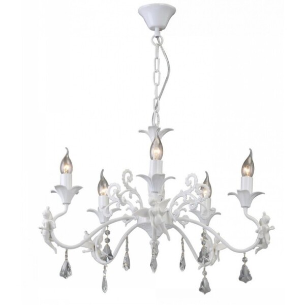 Люстра потолочная Arte Lamp Angelina E14 200 Вт 10 кв.м (A5349LM-5WH)
