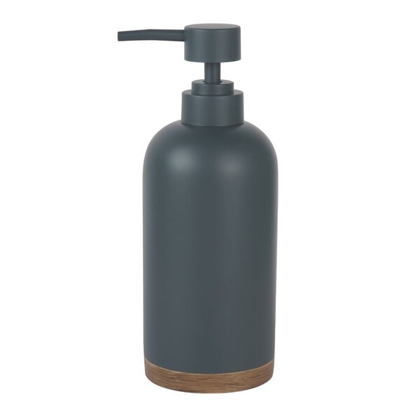 Дозатор для мыла WasserKraft Lopau настольный полирезин серый/коричневый (K-3399)