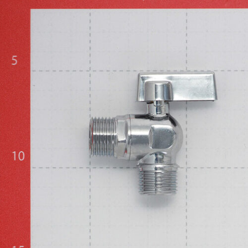Кран шаровой латунный Valtec 1/2 НР(ш) х 1/2 НР(ш) к бытовой технике мини угловой (VT.392.N.04)