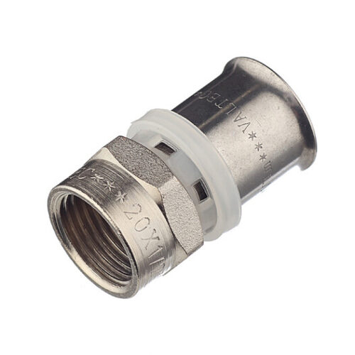 Соединитель прямой VALTEC (VTm.202.N.002004) 20(пресс) х 1/2 ВР(г)