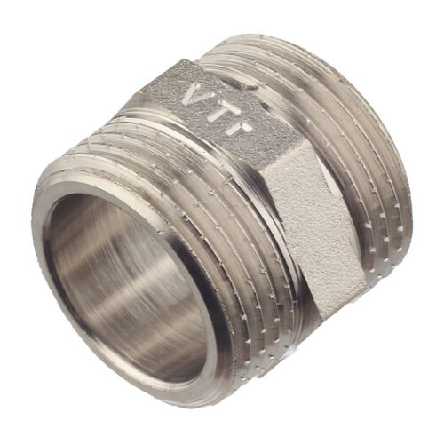 Ниппель Valtec 1 НР(ш) х 1 НР(ш) латунный (VTr.582.N.0006)