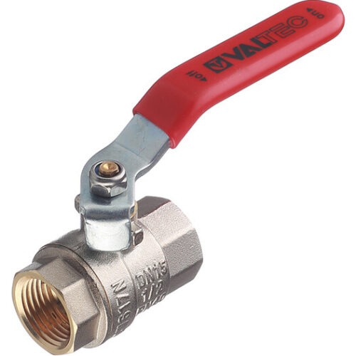 Кран шаровой латунный Valtec Base 1/2 ВР(г) х 1/2 ВР(г) ручка прямой (VT.214.N.04)