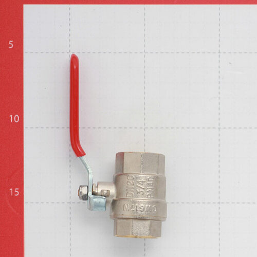 Кран шаровой латунный Valtec Base 3/4 ВР(г) х 3/4 ВР(г) ручка прямой (VT.214.N.05)