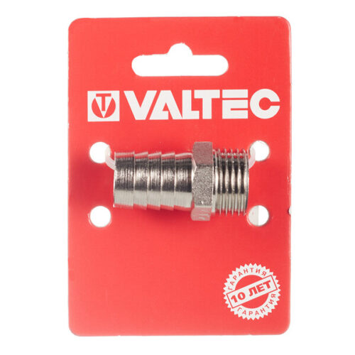 Штуцер Valtec для присоединения шланга 1/2 НР(ш) х 18 мм латунный (VTr.650.N.0418)