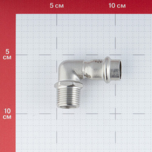 Угол VALTEC (VTi.953.I.001504) 90° 15 мм х 1/2 НР(ш) нержавеющая сталь