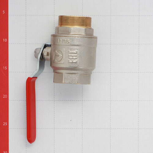 Кран шаровой латунный Valtec Base 2 ВР(г) х 2 НР(ш) ручка прямой (VT.215.N.09)