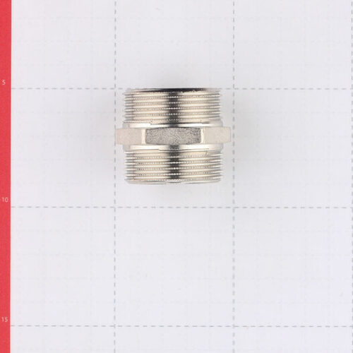 Ниппель Stout 1 1/4 НР(ш) х 1 1/4 НР(ш) латунный (SFT-0004-114114)
