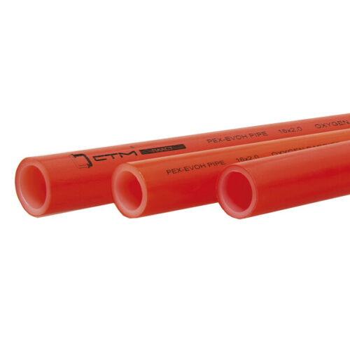 Труба для теплого пола PEX-b СТМ 16x2 мм из сшитого полиэтилена c антидиффузионным слоем EVOH (500 м) красная (CPEX16205-500)