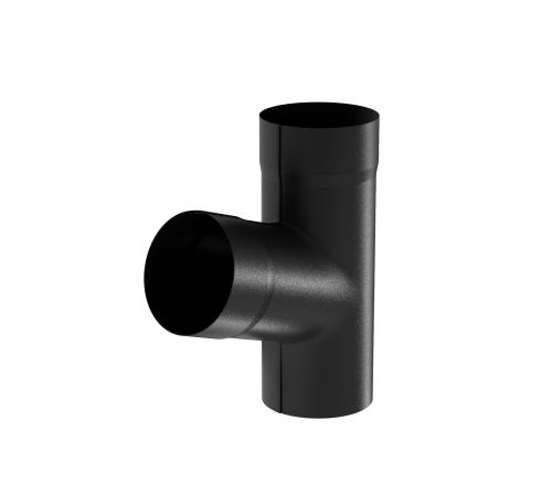 Тройник d=100 AQUASYSTEM RAL 9005 PU MATT