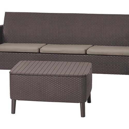 Комплект Салемо трипл сет (Salemo 3 seater set) коричневый