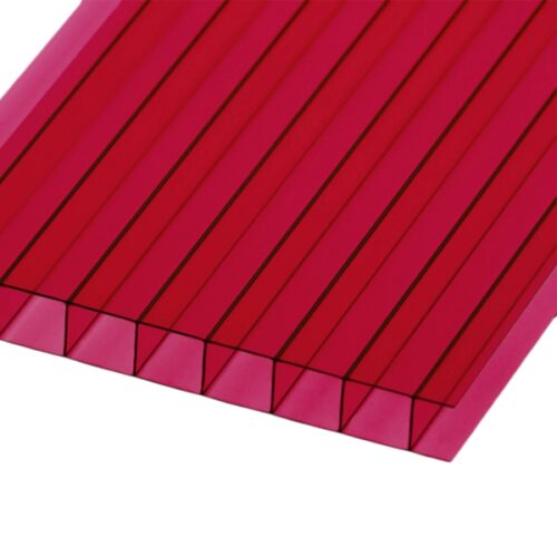 Сотовый поликарбонат BORREX красный 12000x2100x20 мм